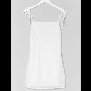 Ditsy White Floral Mini Dress